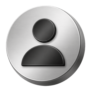 Decorative 3D silver avatar icon for user profiles on the FAQ page